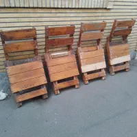 صندلی کمجا چوبی|میز و صندلی غذاخوری|رشت, کوی فرهنگیان|دیوار