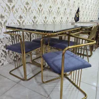 ست میز صندلی باغی ویلایی مجموعه زرکالا|میز و صندلی غذاخوری|یاسوج, |دیوار