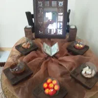 هفت سین چوبی|صنایع دستی و سایر لوازم تزئینی|تهران, آهنگران (سراسیاب دولاب)|دیوار