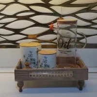 استند رایزر کنار گاز نظم دهنده چوبی حصیری