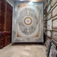 فرش ۱۲۰۰ شانه افشان قجری سبز طور اکرولیک|فرش|مشهد, امیر|دیوار