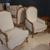 مبل ۷نفره فرانسوی|مبلمان خانگی و میز عسلی|خمینی‌شهر, |دیوار