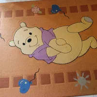 فرش دست دوم عروسکی به همراه پادری ۳×۲