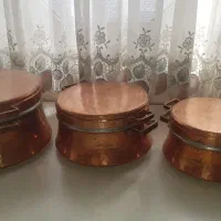 ۳ عدد قابلمه مسی ساخت اصفهان|ظروف پخت‌وپز|تهران, تهران‌نو|دیوار