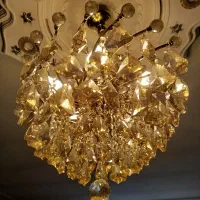 لوستر۶شاخه طلایی