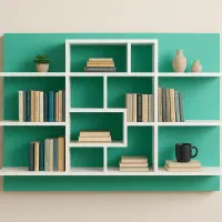 قفسه و دکور MDF مناسب کتابخانه / کافه / سوپرمارکت