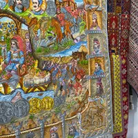 فرش دستباف (بساک)تابلوی ۴ متری سلاطین ایران|فرش|مشکین‌دشت, |دیوار