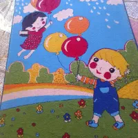 قالیچه و پرده اتاق کودک