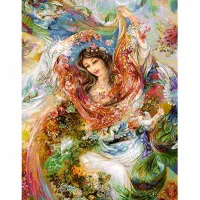 تابلو فرش دستباف نیمه‌کاره طرح شکفتن