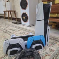 PS5 اسلیم/slim به همراه دسته در حد|کنسول، بازی ویدئویی و آنلاین|باقرشهر, |دیوار