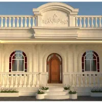 اجرای سنگ نماهمراه باطراحی و نورپردازی رومی کلاسیک