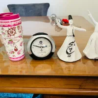 مجسمه رقص سماع تراول ماگ ساعت رومیزی