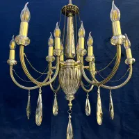 لوسترامپراتورکریستالی۸+۲روشنایی جدیدبرنجNE light