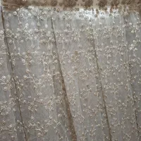 پرده تور زری دوزی