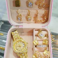 پک جواهری،دستبند،گردنبند،انگشتر و ساعت