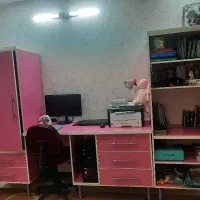 میز تحریر و کمد لباس و کتابخونه دخترونه