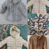 تعدادی کاپشن دخترانه مدل خرگوشی سایز ۲ سالم