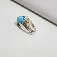 فروش انگشتر فیروزه نیشابور صاف تراش دامله رکاب دست|جواهرات|قم, هنرستان|دیوار