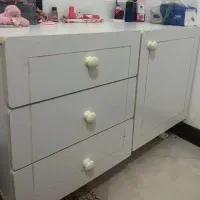 تخت نوجوان بهمراه تشک و کمد و میز قراردادن لوازم|تخت و سرویس خواب|قائمشهر, |دیوار