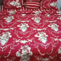 تخت خواب دونفره با دو عدد پاتختی و میز آرایش