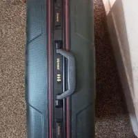 چمدان سامسونتی رمزدار چرخدار در حدنو سبز زیتونی