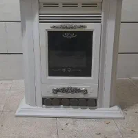 بخاری مرواریدسوز سفیدمدل شومینه ای