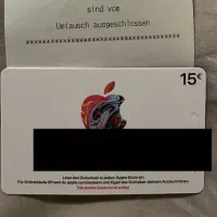 گیفت کارت اپل ۱۵ یورویی