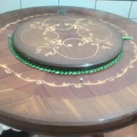 میز گردون سلطنتی صادراتی و سرویس کامل مبل ۷ نفره|مبلمان خانگی و میز عسلی|دوگنبدان, |دیوار