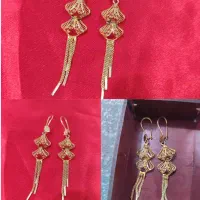 گوشواره طلا پنجشیر و انگشتر بدون اجرت