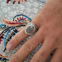 انگشتر نقره  سنگ دار قدیمی 28گرم