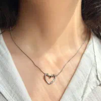 گردنبند قلب دفرمه