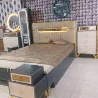 سرویس خواب های  طوسی و کرم زرکالا|تخت و سرویس خواب|یاسوج, |دیوار