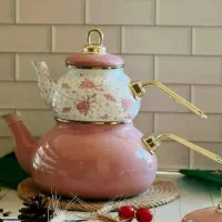کتری قوری لعابی طرح سنگی ماربل مدلهاو رنگهای متنوع|قوری، کتری، قهوه‌ساز دستی|تهران, شوش (باغ آذری)|دیوار