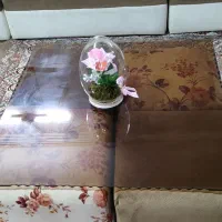 مبل ال ۷نفره به همراه پاف|مبلمان خانگی و میز عسلی|کهریزک, |دیوار