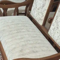 مبل 7 نفره سالم چوب گردو