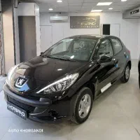 پژو ۲۰۷ اتومات سقف فلز مشکی +tu5 صفر KHORSANDI