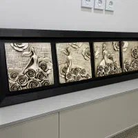 تابلو دکوراتیو برجسته شیک|تابلو، نقاشی، عکس|برازجان, |دیوار