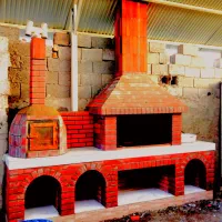 شومینه آجری  منقل  باربیکیو|بخاری، هیتر، شومینه|نجف‌آباد, بازار|دیوار