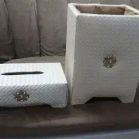 سطل اشغال اصل تزعینی باجادستمال کاغذی تمیز ونو|صنایع دستی و سایر لوازم تزئینی|چناران, |دیوار