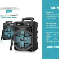 اسپیکر بلوتوثی GTS 2137 با میکروفون بیسیم|سیستم صوتی خانگی|اصفهان, همت‌آباد|دیوار