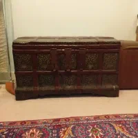 صنوقچه فلزی و چوبی عتیقه|کلکسیون اشیاء عتیقه|ارومیه, |دیوار