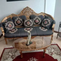 مبل سلطنتی ۹نفره و سه عدد میز عسلی|مبلمان خانگی و میز عسلی|بجنورد, |دیوار