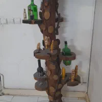 بار تنه چوب گردو|بوفه، ویترین، کنسول|اندیشه, اندیشه فاز ۱|دیوار