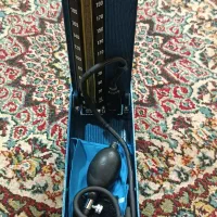 فشار سنج جیوه ای رومیزی قدیمی|پزشکی|رودسر, |دیوار