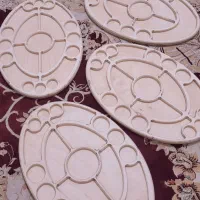 تولید سینی مزه چوبی وآجیل خوری وشیرینی خوری لاکچری|ظروف سرو و پذیرایی|بافق, |دیوار