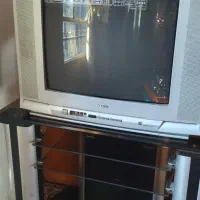 تلویزیون پارس با میز شیشه ای