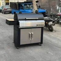 باربیکیو محفظه استیل کابینت دار پلوپز دار کباب پز