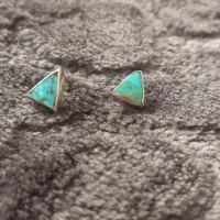 گوشواره نقره و فیروزه اصل دست ساز