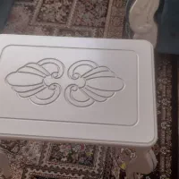 مبل چوبی پارچه ای با سه تا عسلی|مبلمان خانگی و میز عسلی|جوانرود, |دیوار