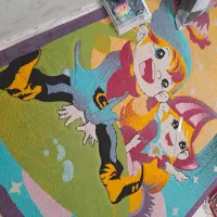 فرش کودک تخت کمد تشک